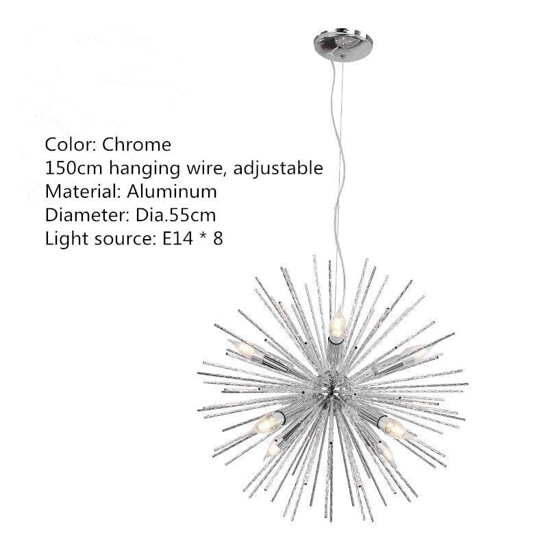 Postmodern firework chandelier