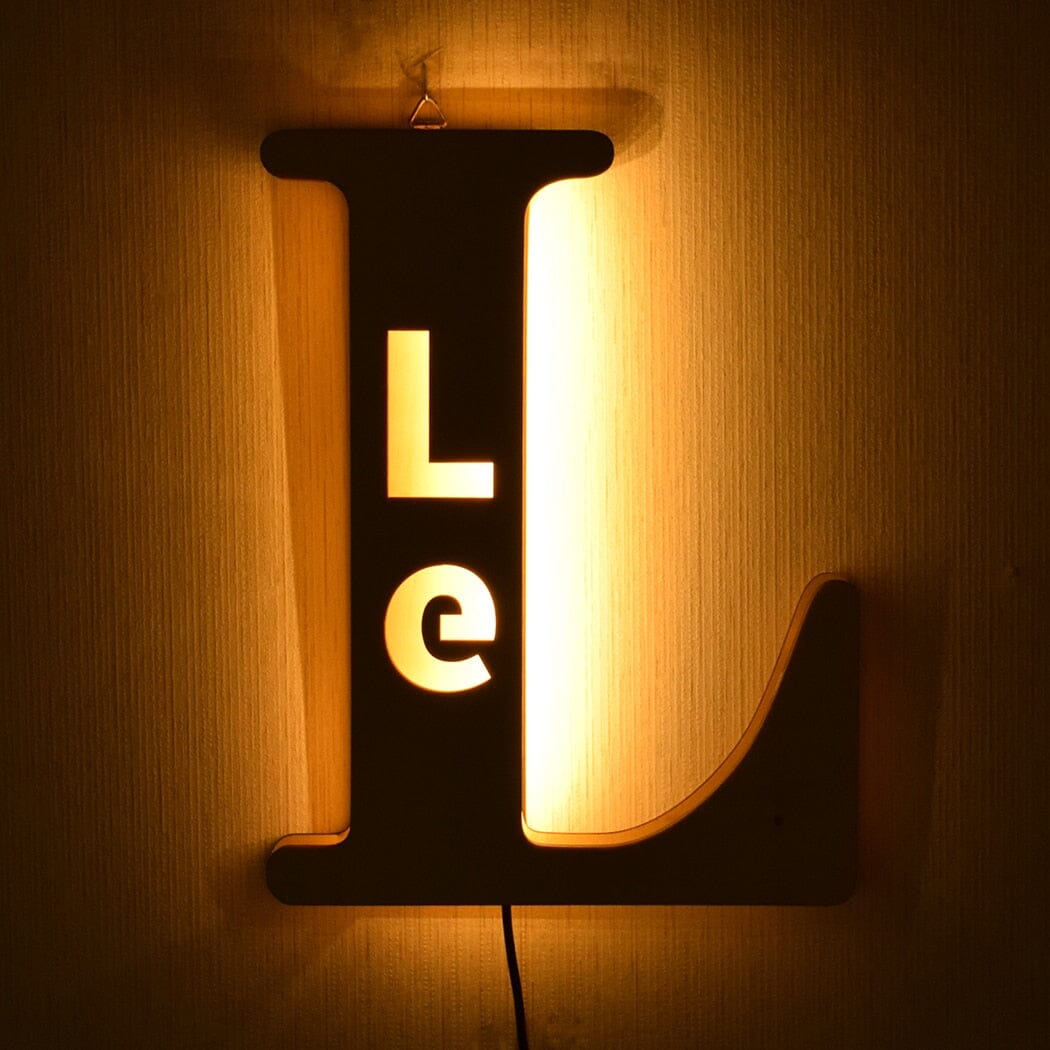 Alphabet LED Wandlamp