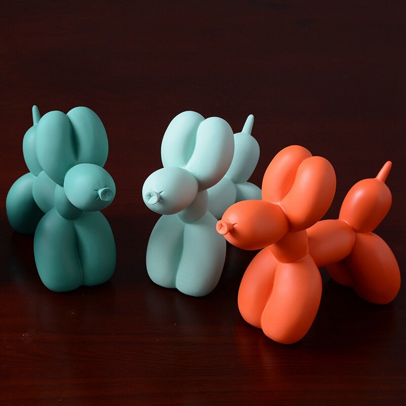 Vibrant Color Balloon Dog Sculpture