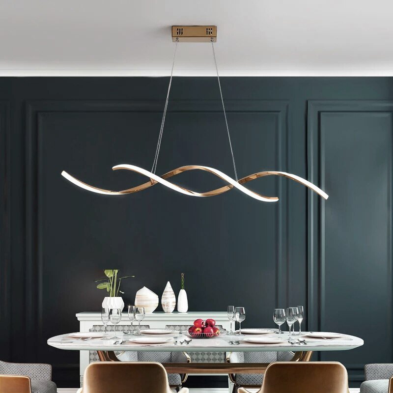 Spiral Modern LED Pendant Light