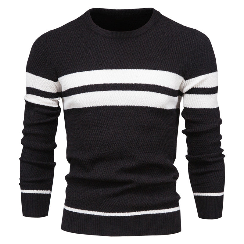 New Autumn Men’s Pullover Sweater – O-Neck, Long Sleeve, Slim Fit