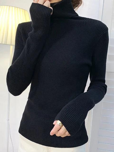 Helia Turtleneck Sweater with Cashmere