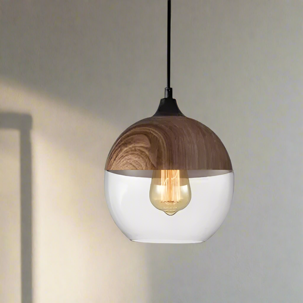 Jevaglo™ | Luxurious Pendant Light made of Glass and Wood