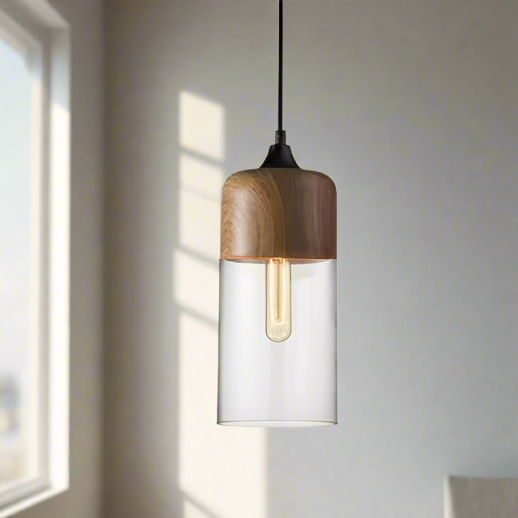 Jevaglo™ | Luxurious Pendant Light made of Glass and Wood