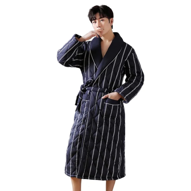 CozyLayer – Robe de Banho de Inverno com 3 Camadas