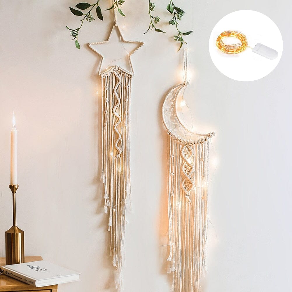 Macrame Dream Catcher With Lights