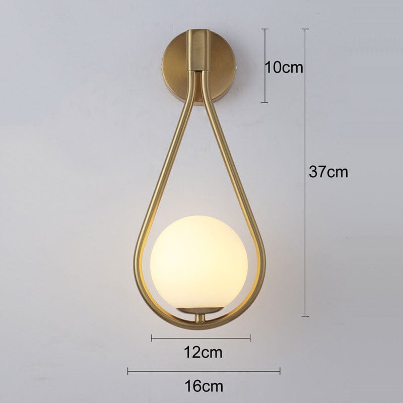 Golden Droplet Lamp