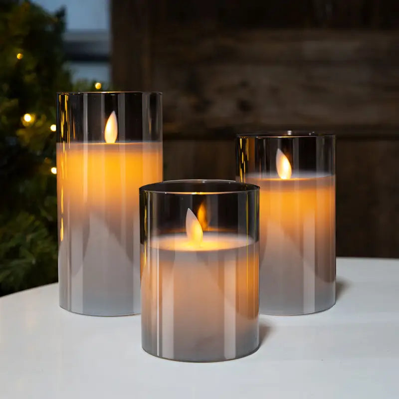 CANDLY™ set da tre: candele con fiamma a luce elettrica