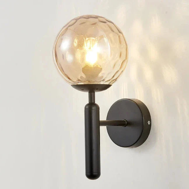 OrbeLuminous - Lámpara de pared con globo de cristal