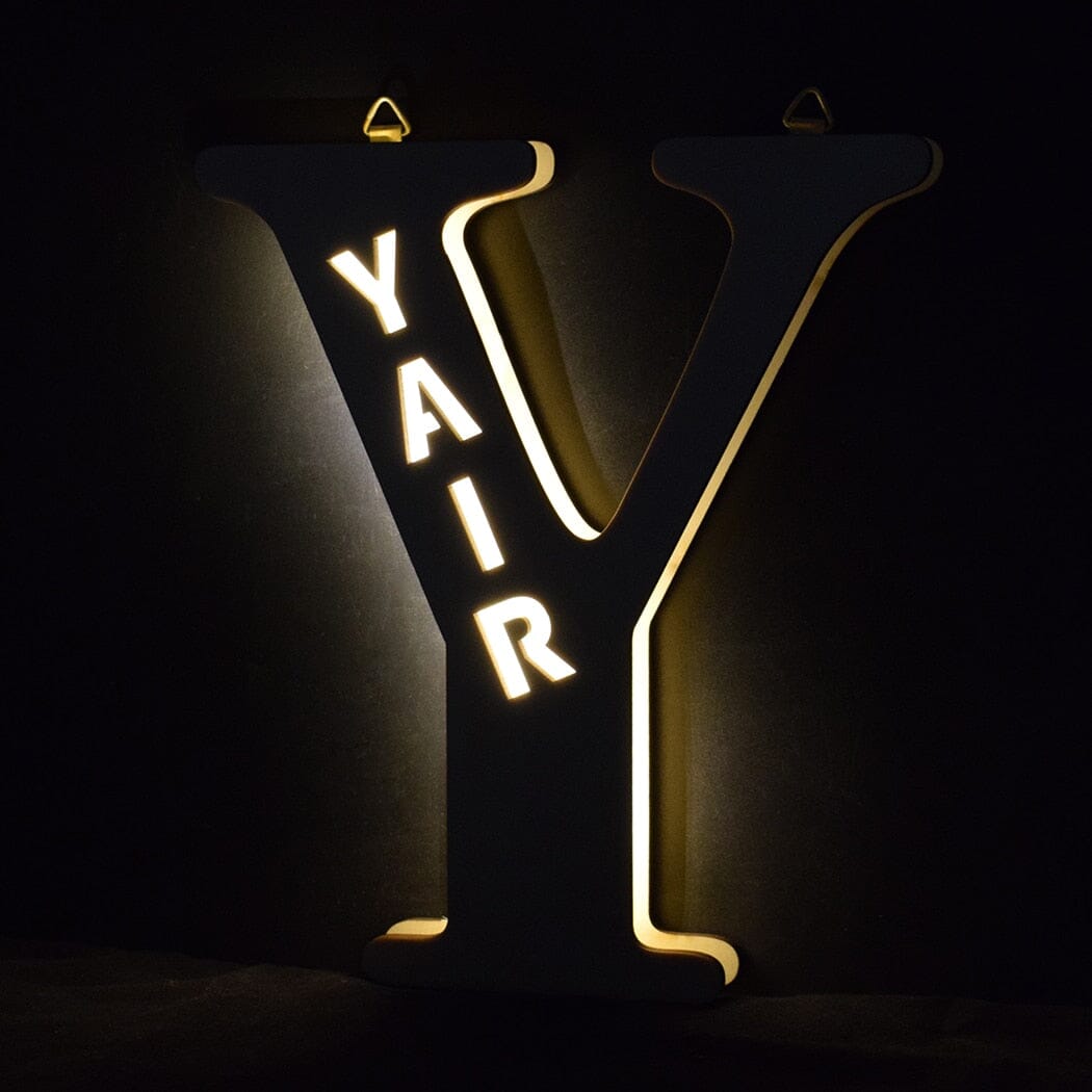 Alphabet LED Wandlamp