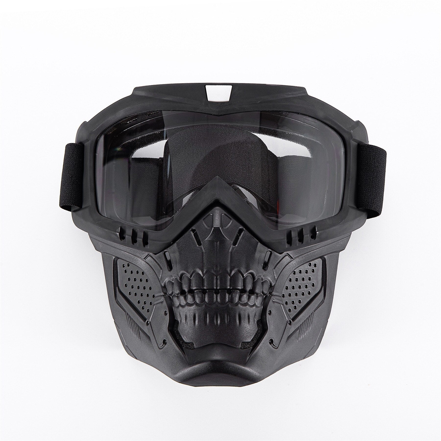 Motorcykelglasögon skallmask