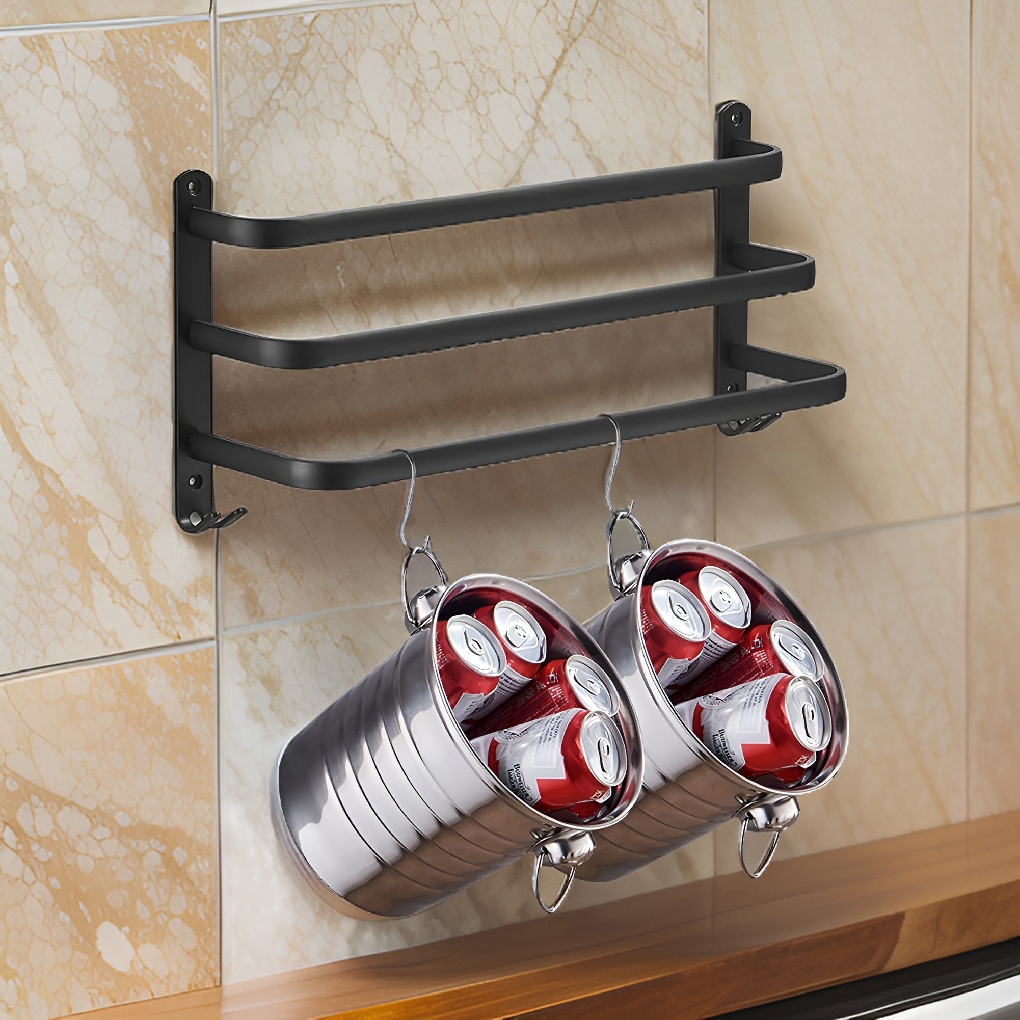 LuxeRack - Stylish Space-Saving Wall-Mounted Towel Holder