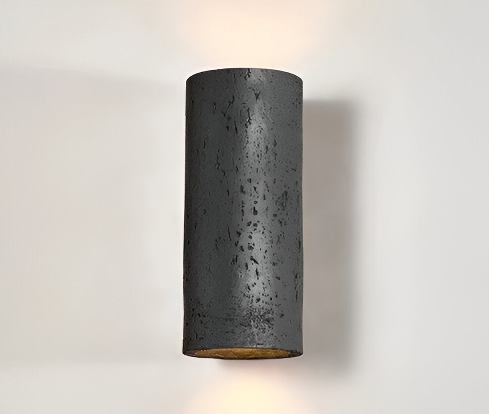 Cilinderbuis Wandlamp - Wabi-Sabi Stone Wandlamp | LED-spot met op- en neerwaartse verlichting