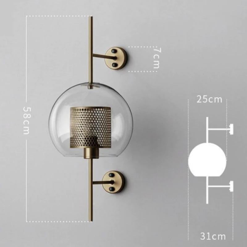 Wandleuchte „Honeycomb Radiance Orb“ | Wandleuchte Lampe