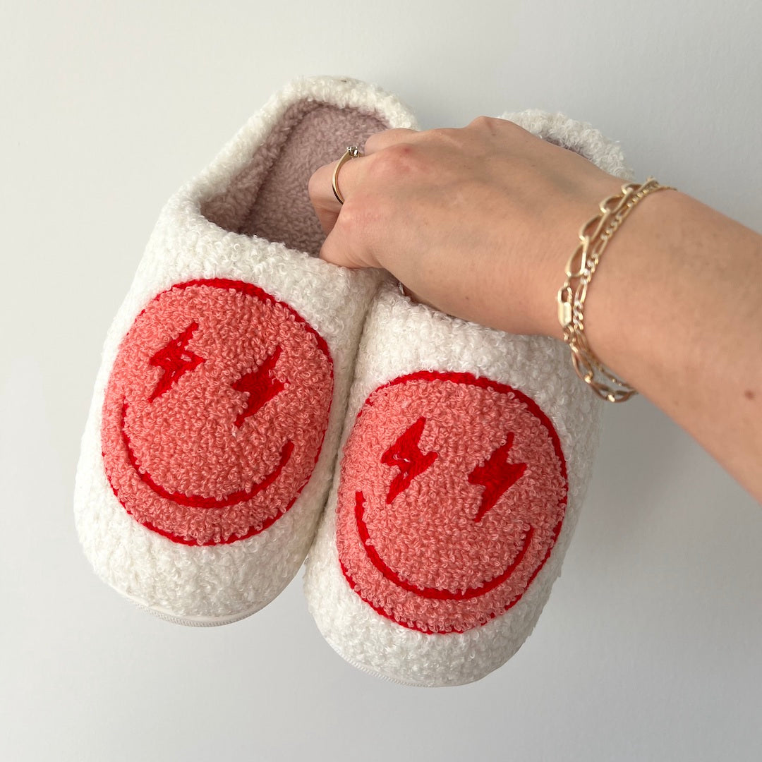 Flash Happy Face Slippers