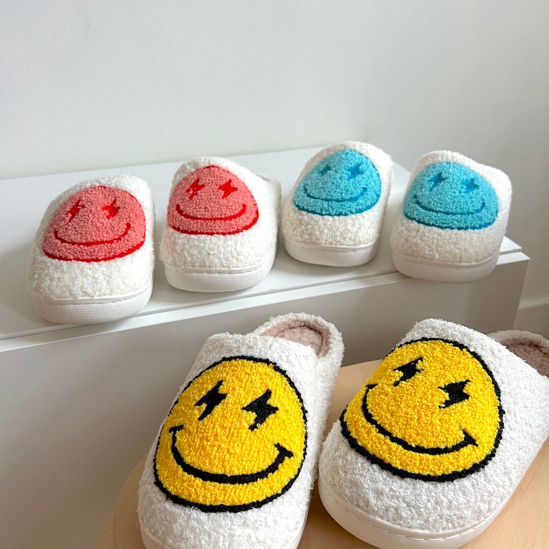 Flash Happy Face Slippers