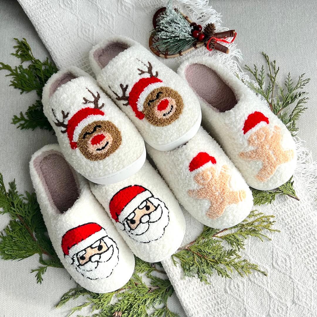 Joyful Christmas Slippers