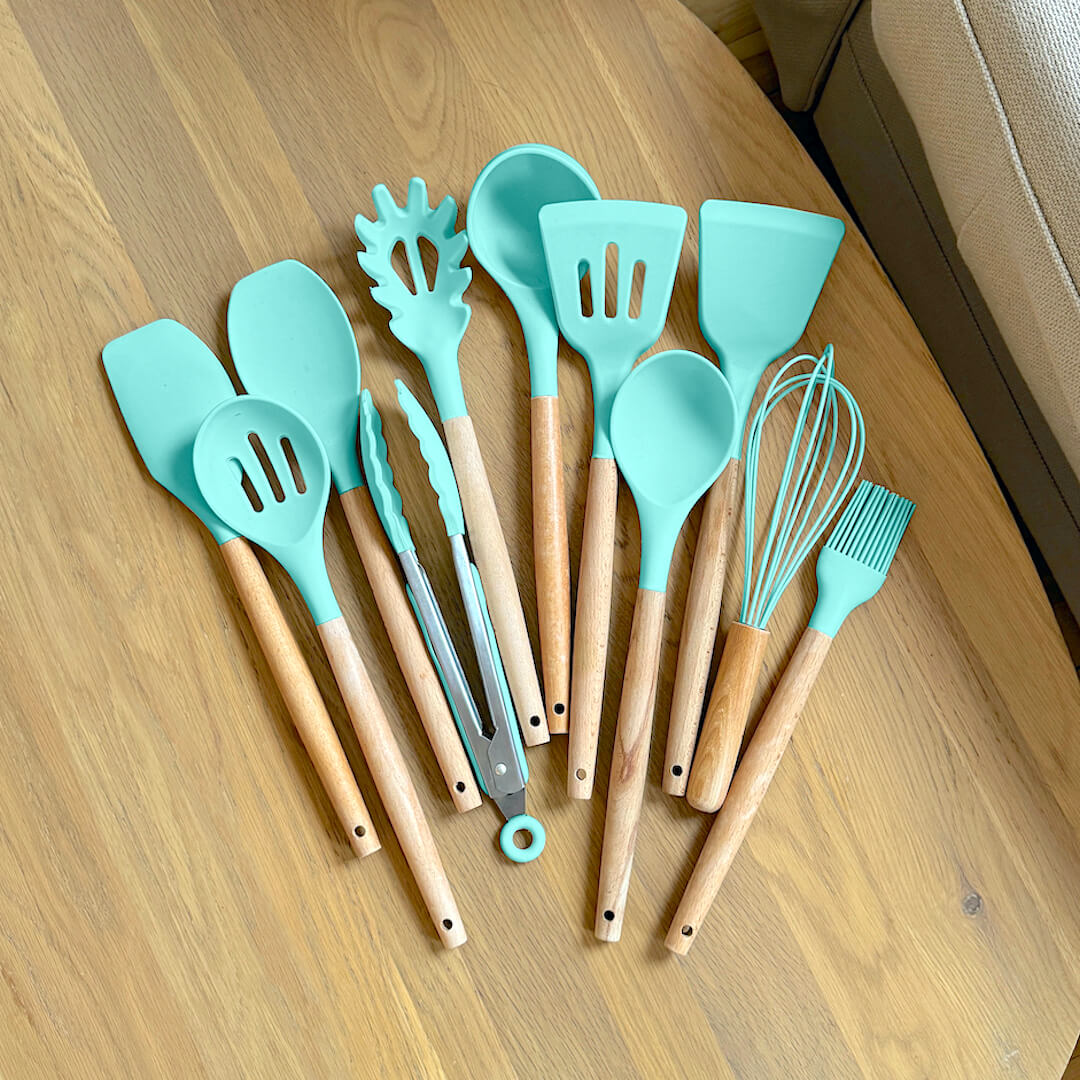 Conjunto de Utensílios de Silicone