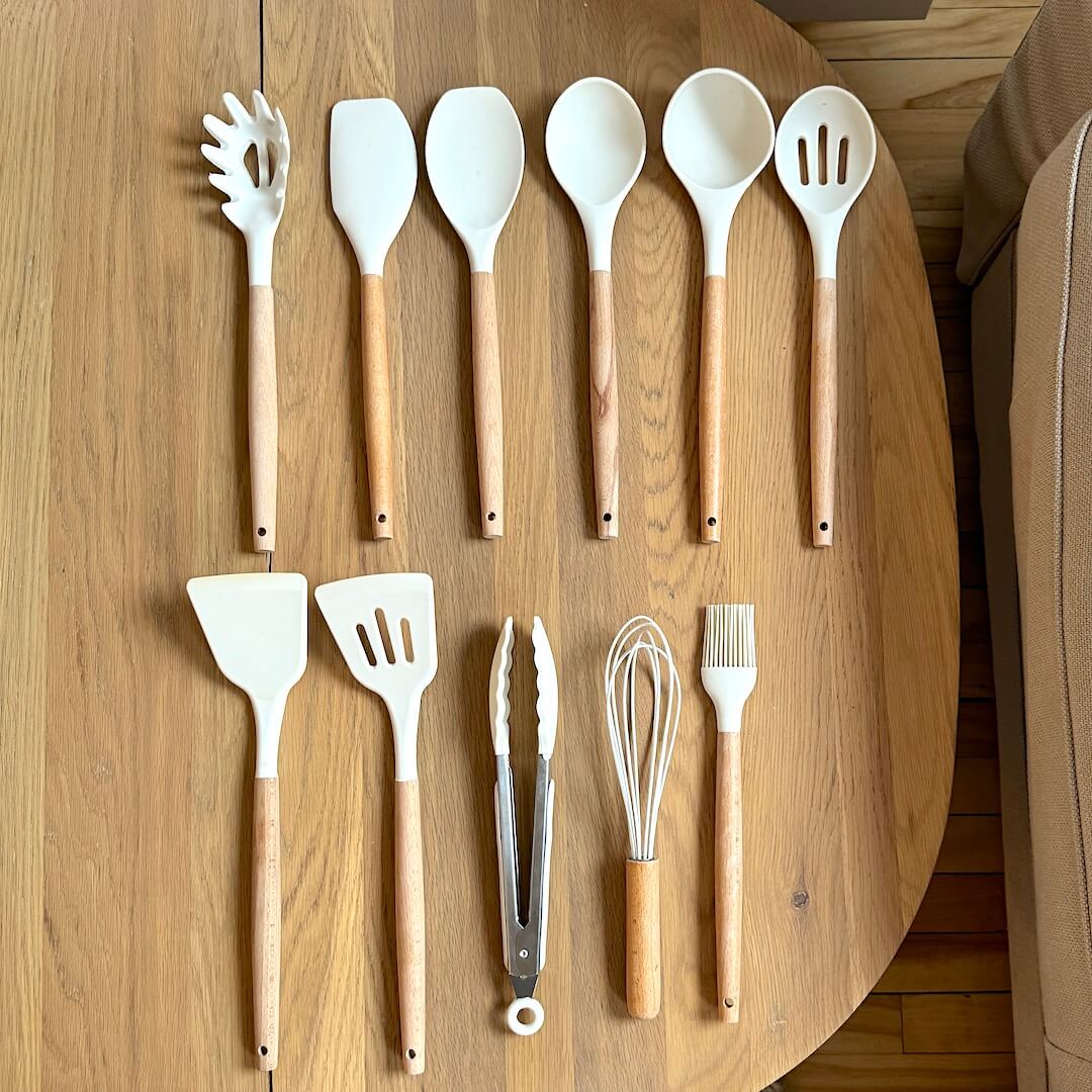 Conjunto de Utensílios de Silicone