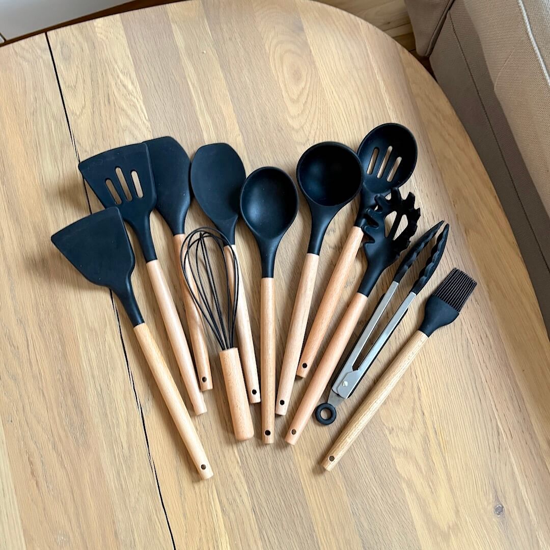 Conjunto de Utensílios de Silicone