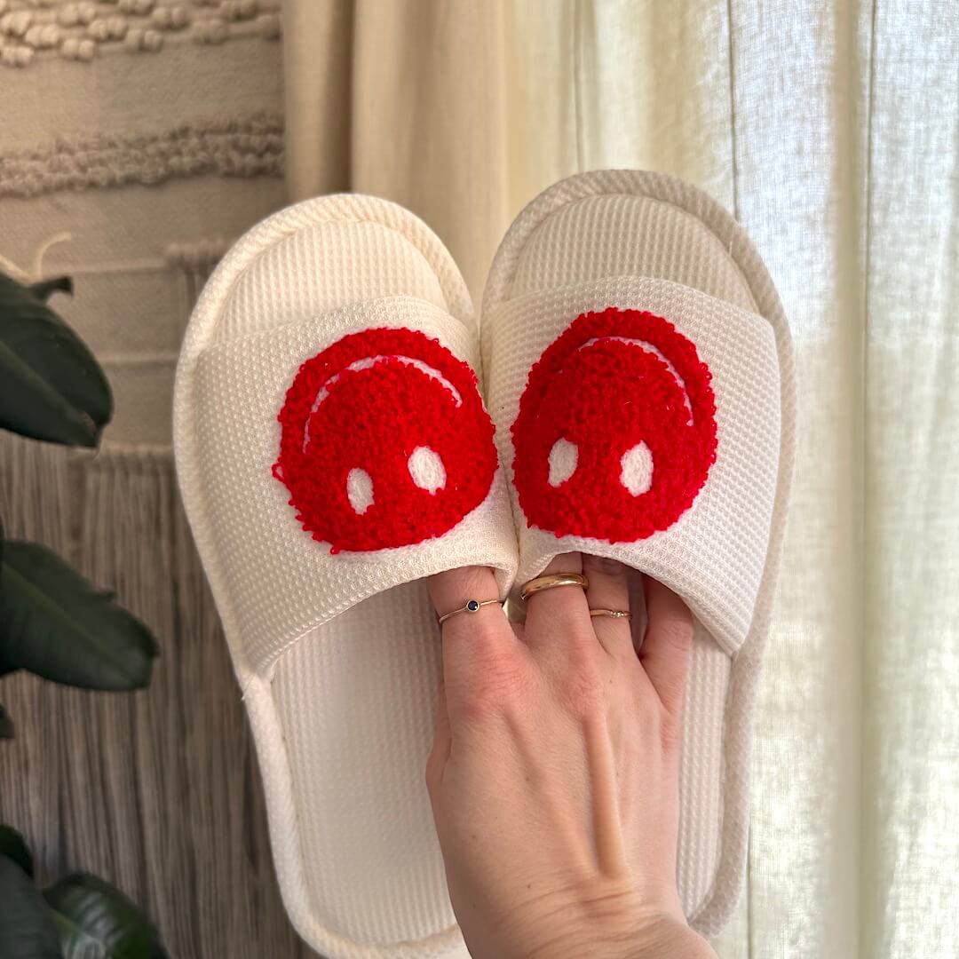 Pantuflas Happy Face Slides