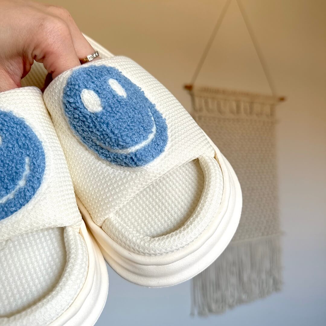 Happy Face Platform Slippers