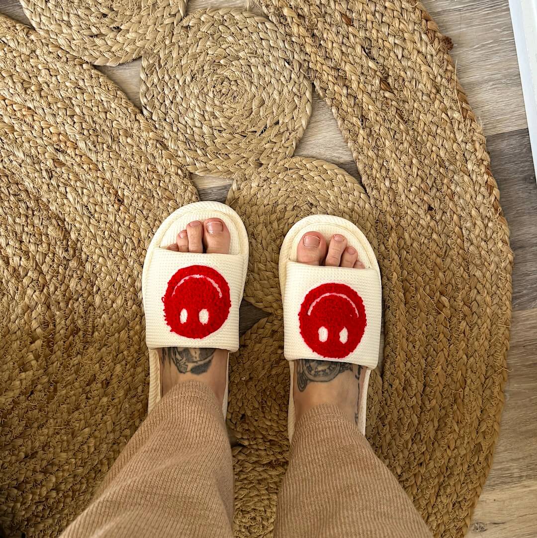 Happy Face Slides slippers