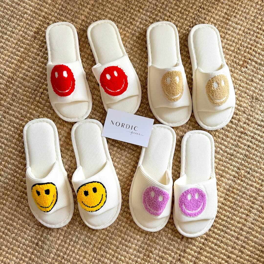 Pantuflas Happy Face Slides