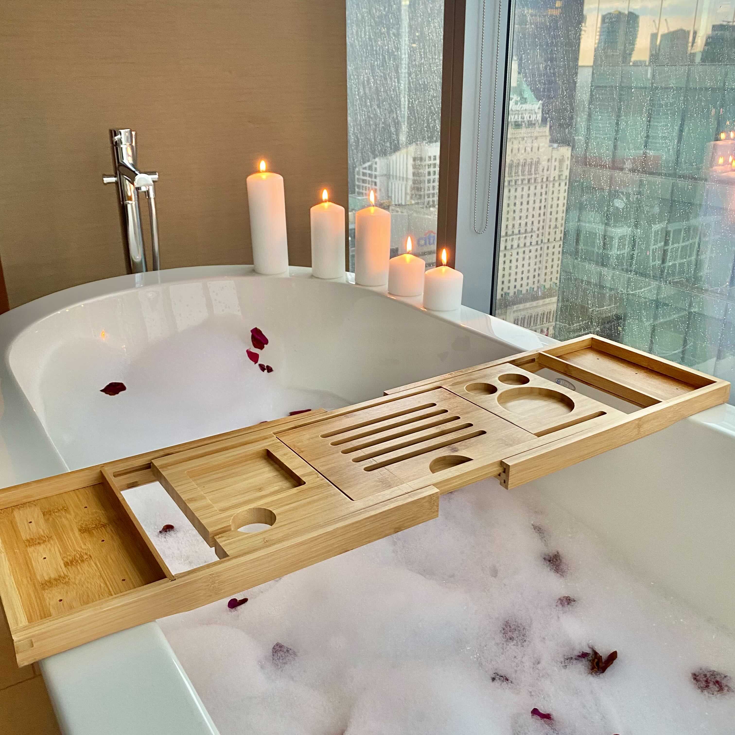 Bamboo Bathtub Tray