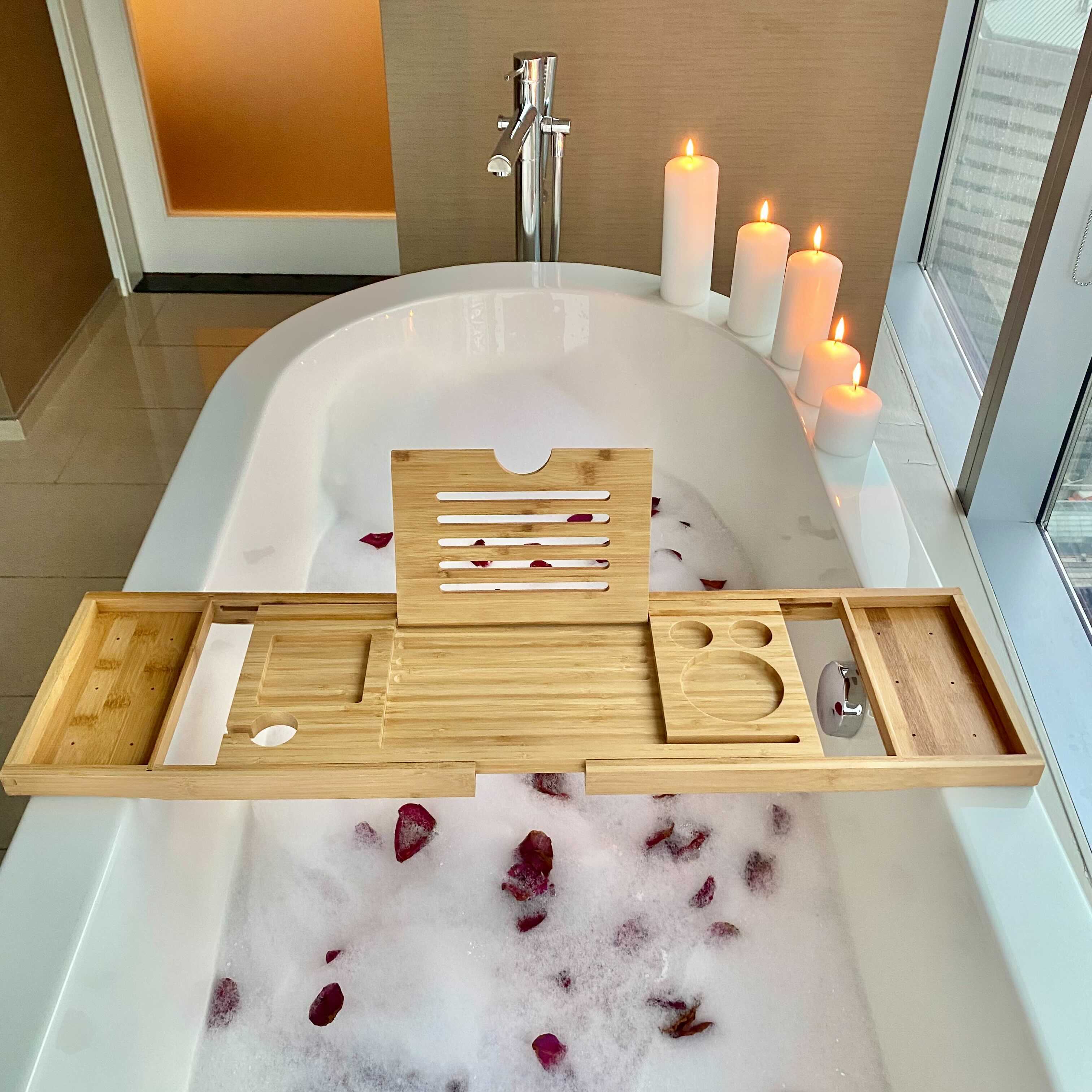 Bamboo Bathtub Tray