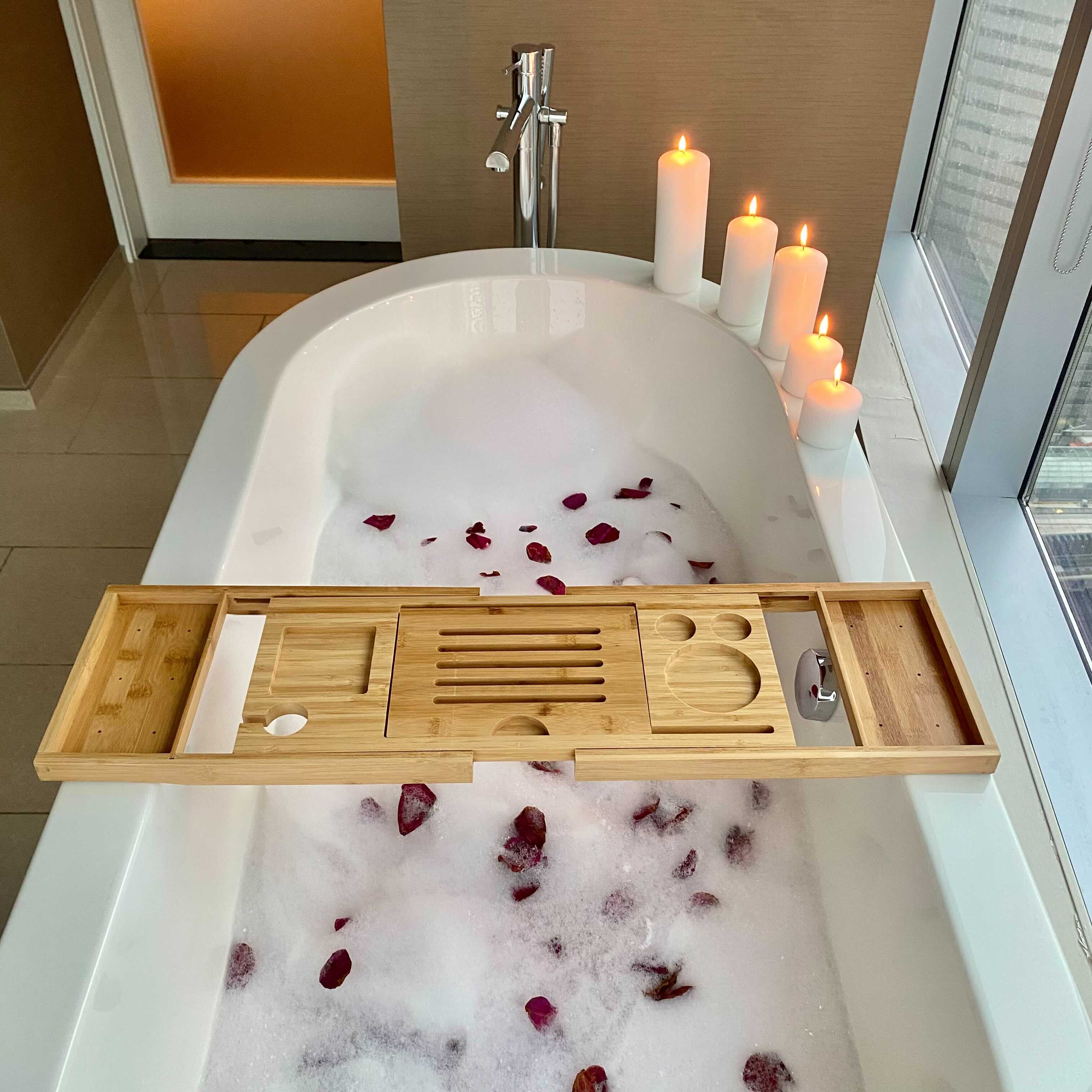 Bamboo Bathtub Tray