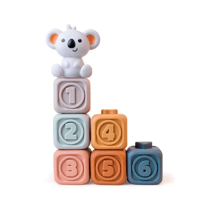 Koala Cubes™ - stacking tower - chew toys for babies