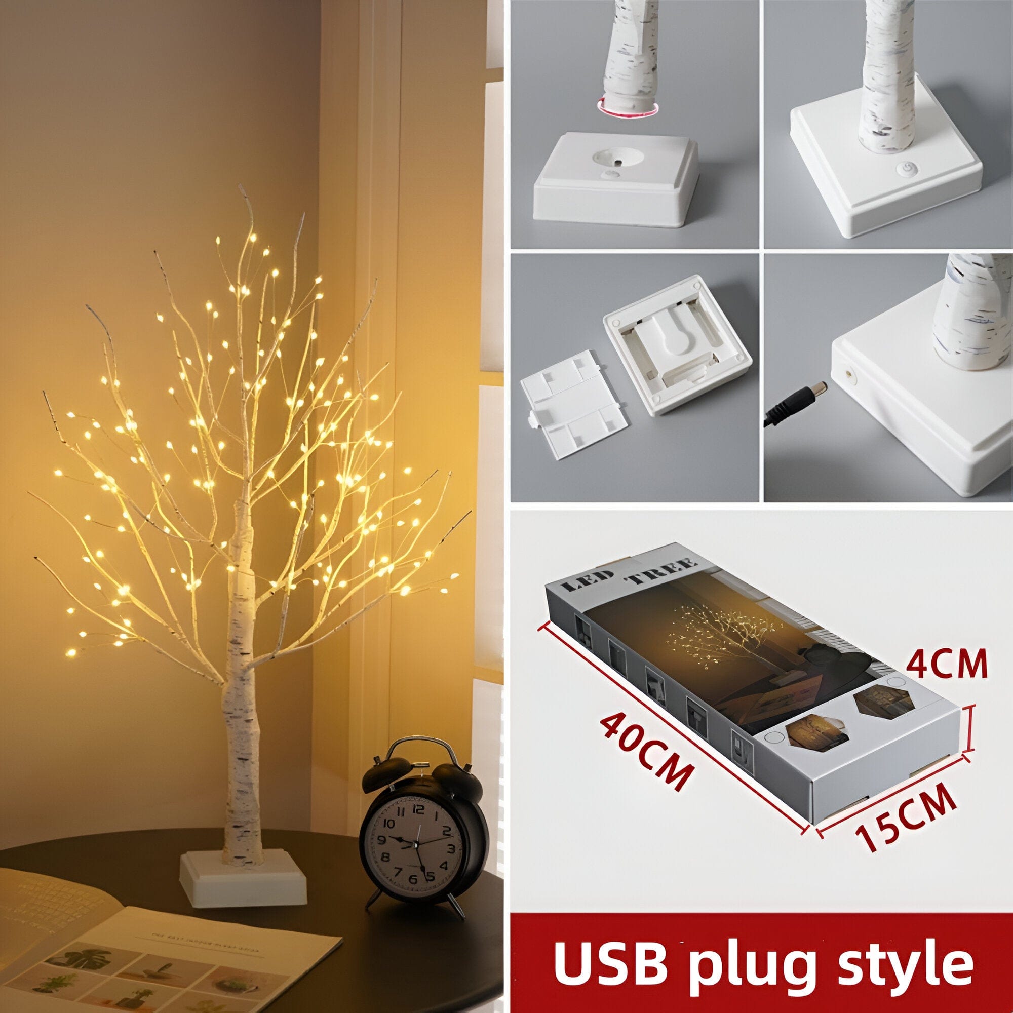 USB LED Birch Tree Lights