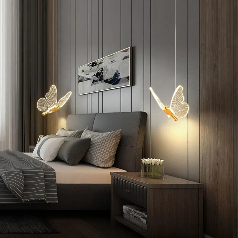 FlutterGlow - LED butterfly hanging lamp