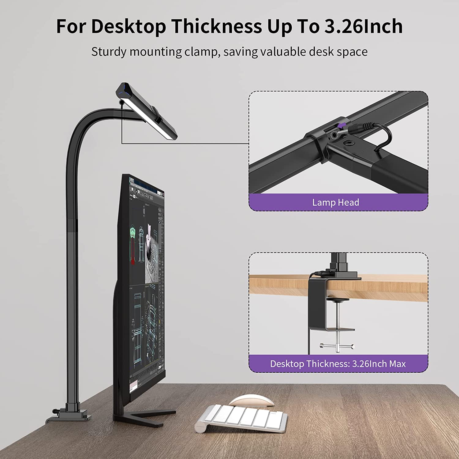 Architect Clamp Desk Lamp – Modern LED Lighting for Home Office Efficiency