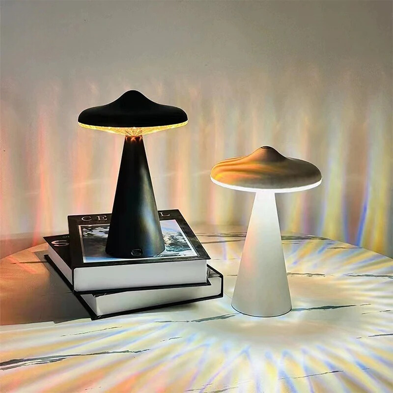 LED Mushroom Bordlampe - USB Dæmpbar Touch