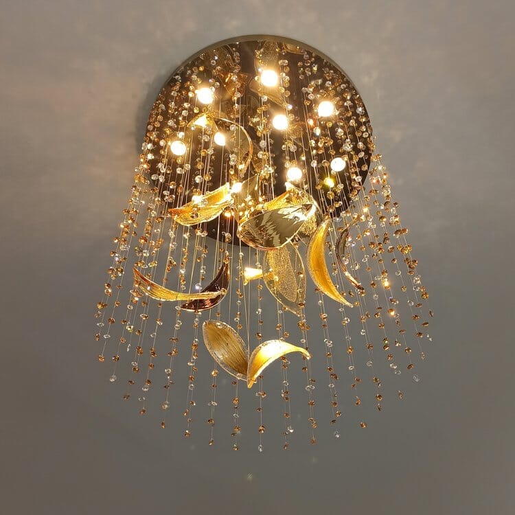 Lustre en cristal de tilleul