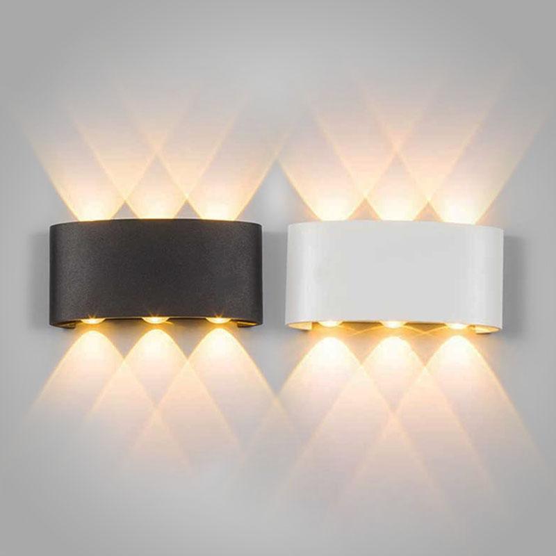 Applique LED moderne et étanche pour l'intérieur et l'extérieur