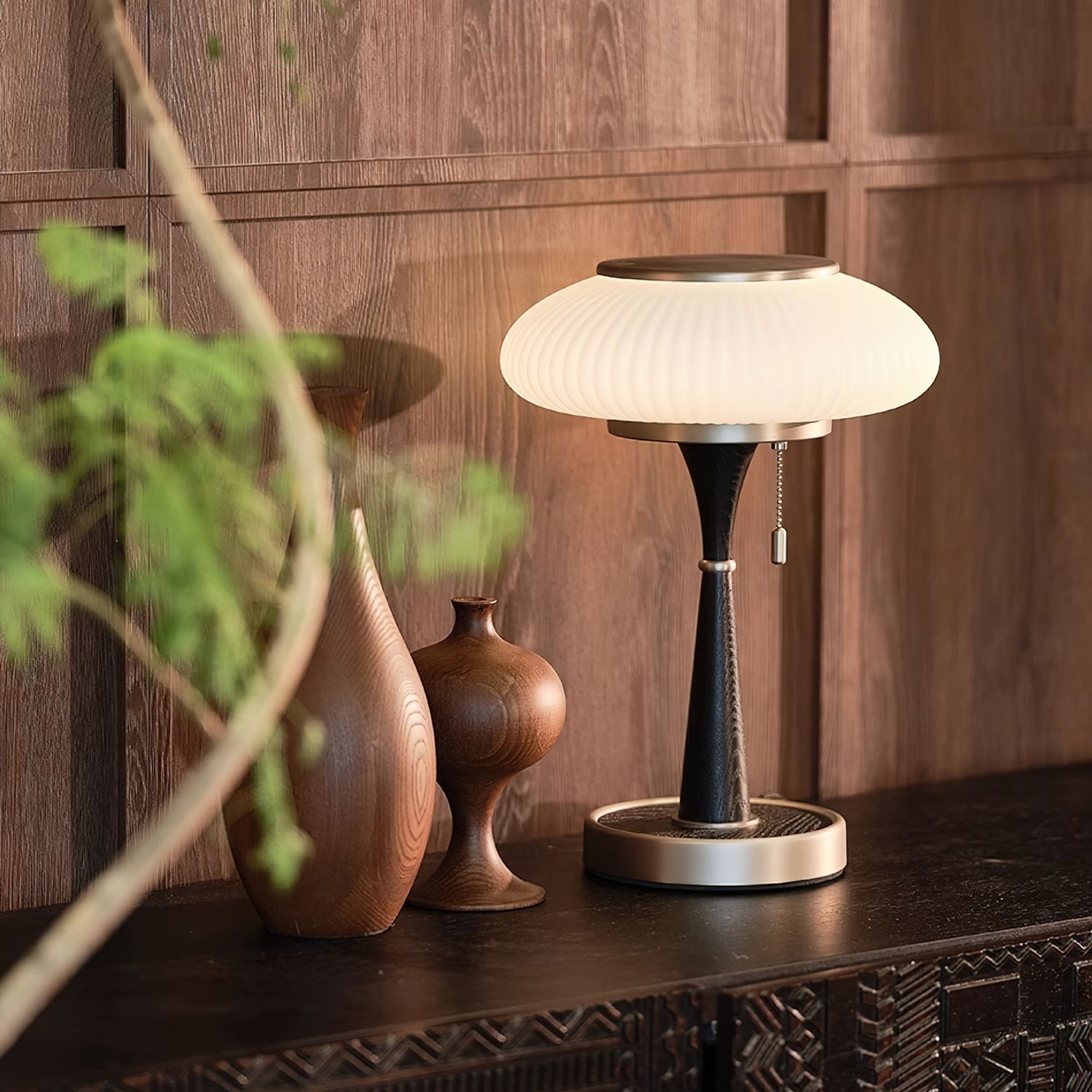 LumiereFungi - Lampe de table naturelle