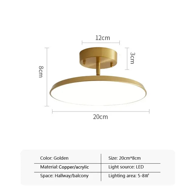 SleekAura - Minimalistická stropní lampa