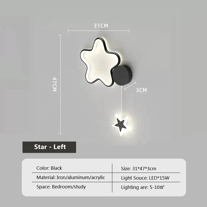 Dreamscape - Cloud Star Moon wall light lamp