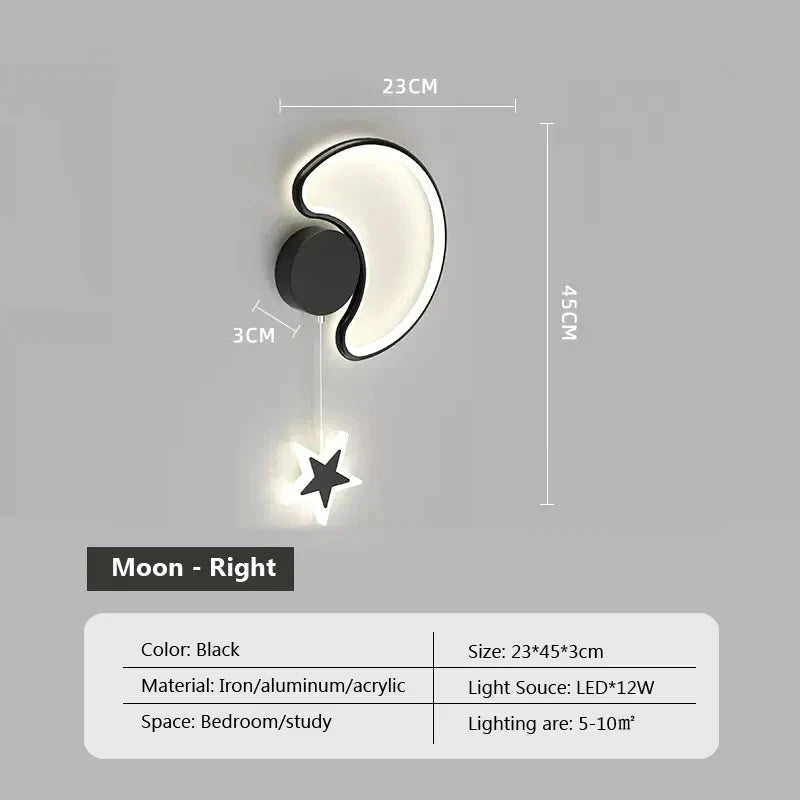 Dreamscape - Cloud Star Moon wall light lamp