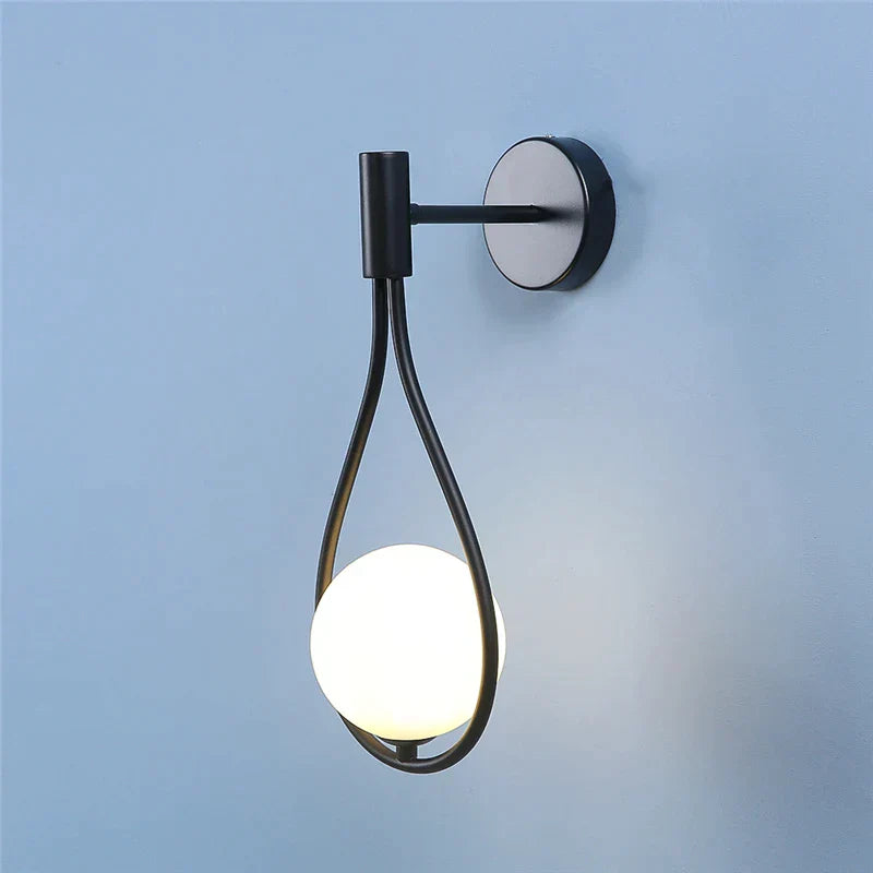 ZenithGlass - Metal glass ball wall light lamp