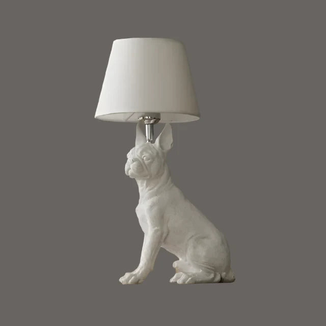 ArtPuppy Deco Style Table Lamp - Charming Iron Dog Design for Elegant Lighting