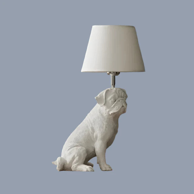 ArtPuppy Deco Style Table Lamp - Charming Iron Dog Design for Elegant Lighting