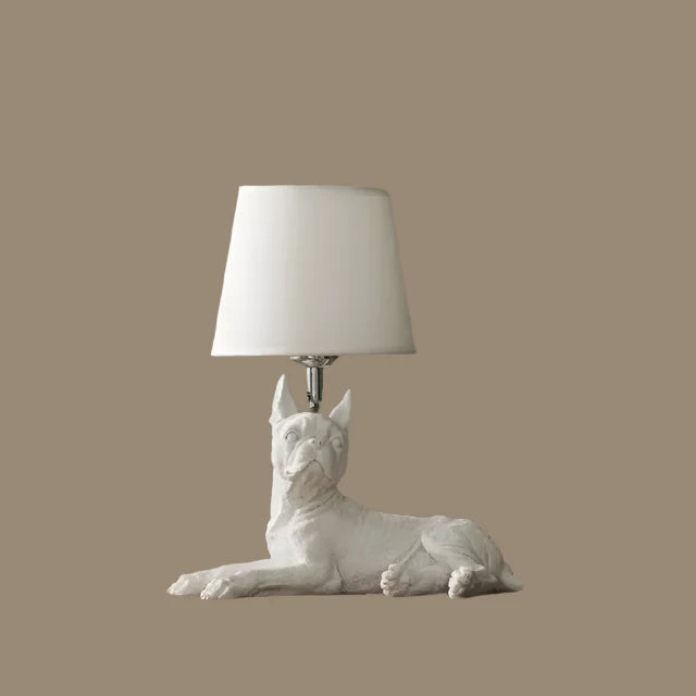 ArtPuppy Deco Style Table Lamp - Charming Iron Dog Design for Elegant Lighting