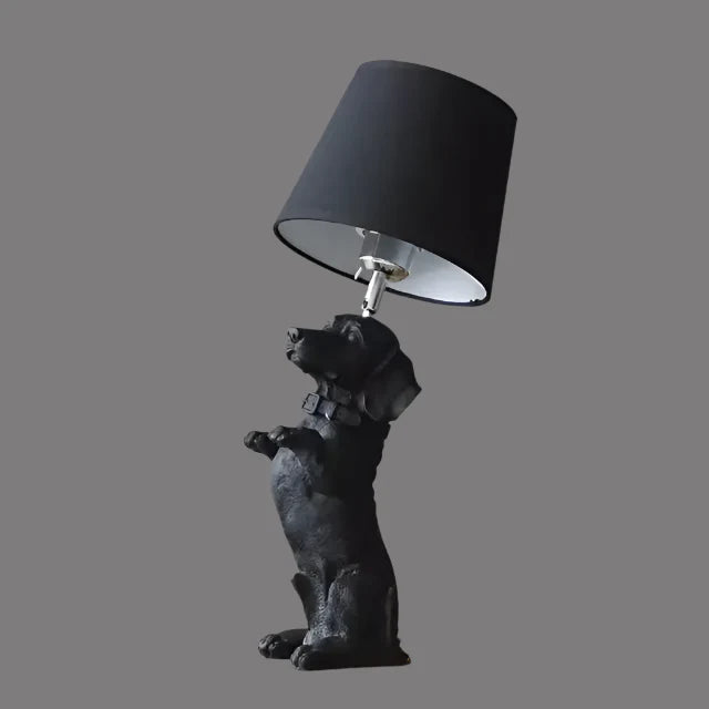 ArtPuppy Deco Style Table Lamp - Charming Iron Dog Design for Elegant Lighting