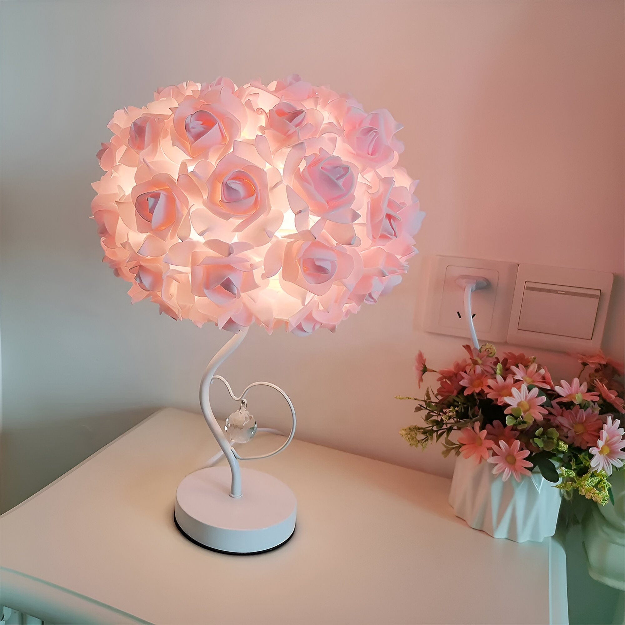 Rose Bedroom Décor Nightlight