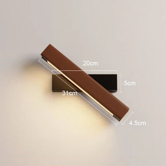 WoodGlow - LED wooden bedroom wall light