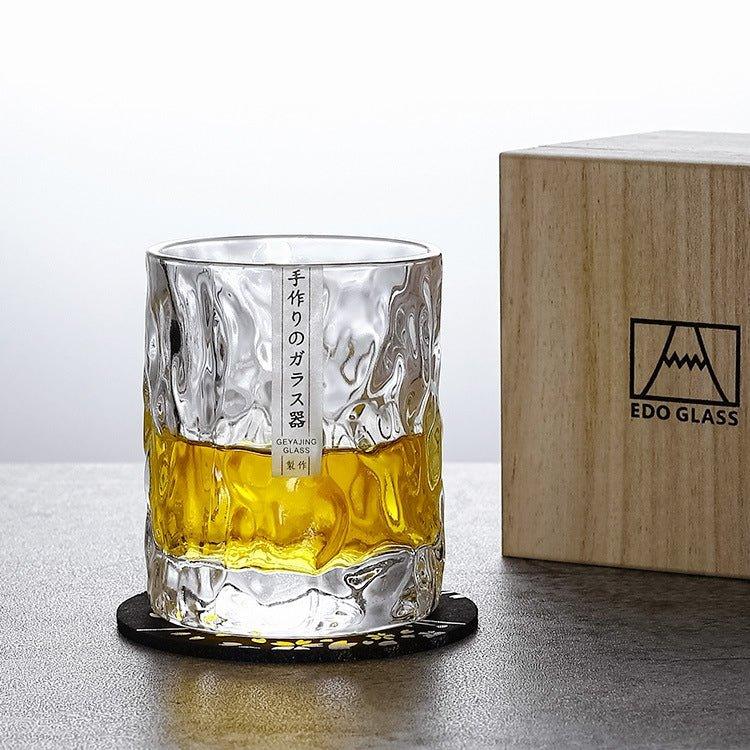 Japanese Edo Kiriko Glacier Whisky Glasses